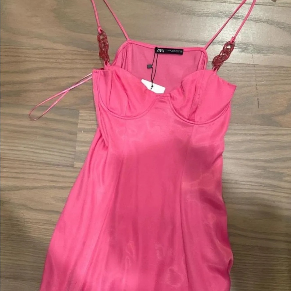 Zara Vibrant Pink Mini Dress NEW with tags never worn
